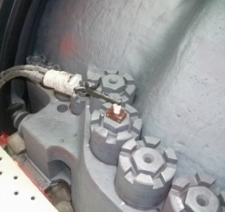 高周波ボルトヒータ工事